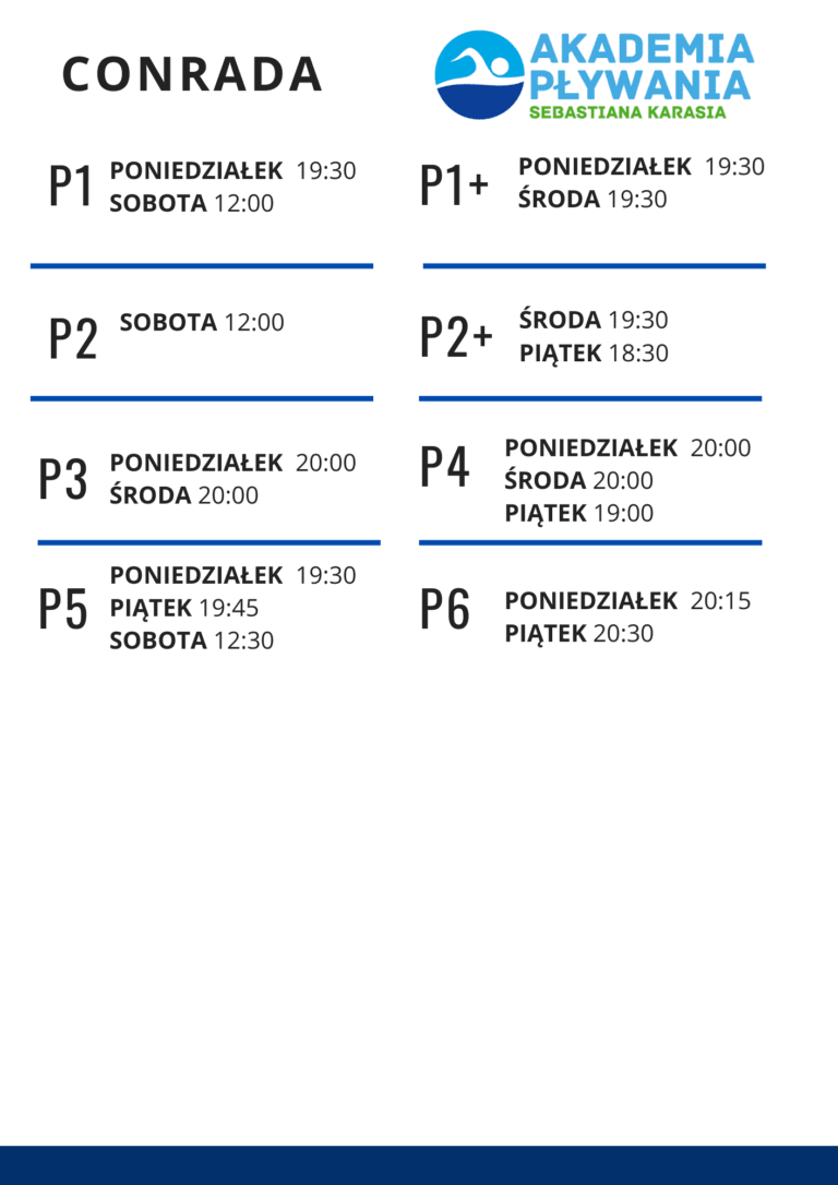 szkoła pływania Conrada