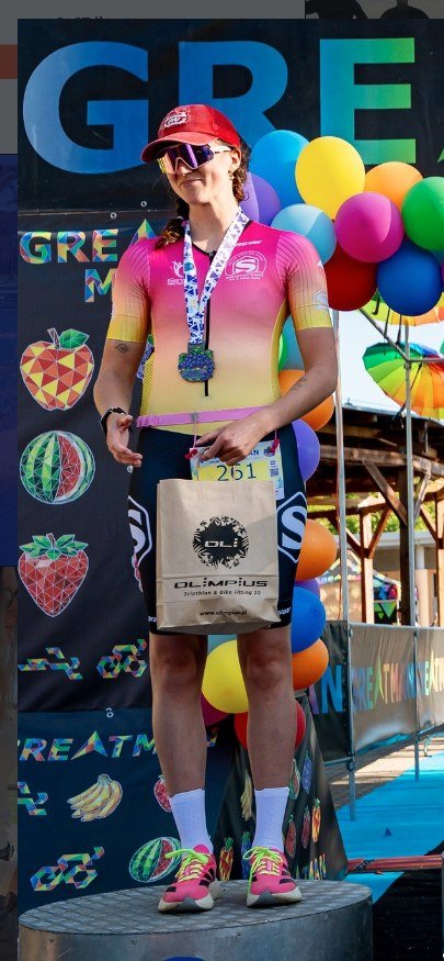 Zawodniczka SK TRI&SWIM TEAM na podium zawodów